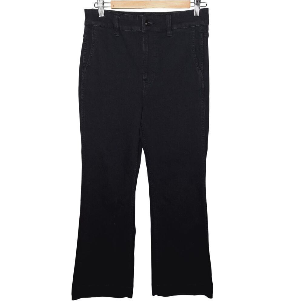 J. Crew Jeans Bootcut High Rise Tall Black Women's 28T Sailor Pants Denim Ankle